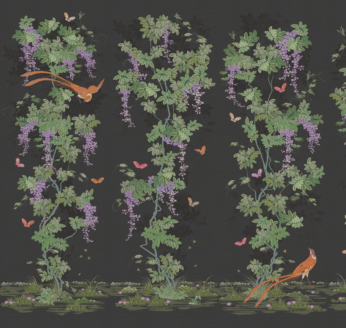 Панно Loymina Панорама Шинуазри: райский сад PNR3 008 3×1 Панно Loymina Панорама Шинуазри: райский сад PNR3 008 3×1